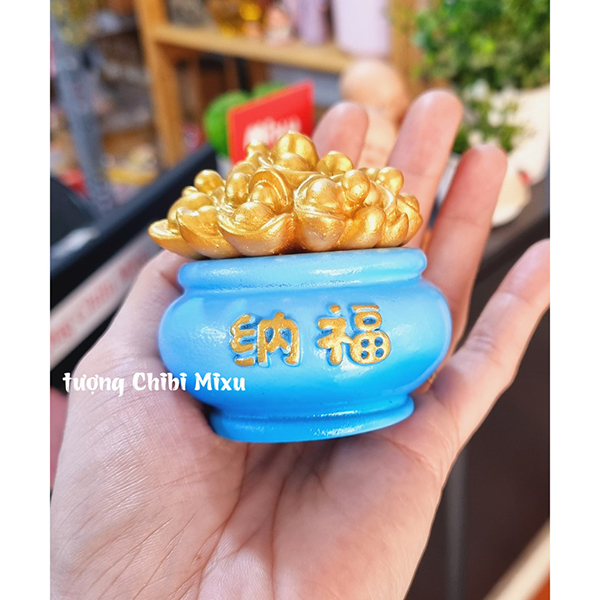 Chum vàng may mắn màu xanh